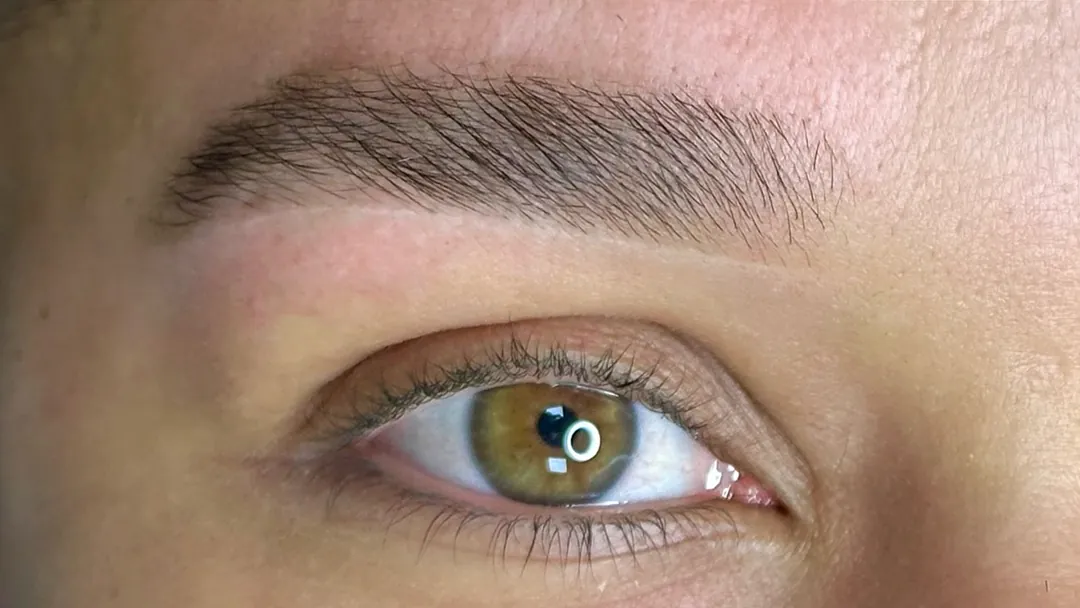 Eyebrow Design with tint: soft, defined brow